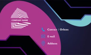 Gloss Lamination Visiting Card Design 4