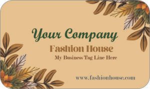 Die Cut Visiting Card Design 2