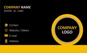 Gloss Lamination Visiting Card Design 2