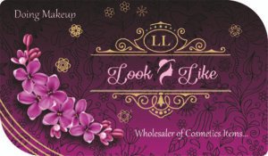 Die Cut Leaf Visiting Card