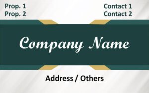 Matt Lamination Visiting Card Design 2