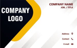 Matt Lamination Visiting Card Design 3